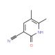 2-Hydroxy-5,6-dimethyl-3-pyridinecarbonitrile (CAS 72716-80-4) - chemical structure image