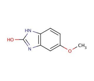 2-Hydroxy-5-methoxybenzimidazole (CAS 2080-75-3) - chemical structure image