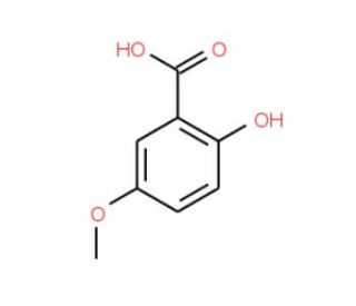 2-Hydroxy-5-methoxybenzoic acid (CAS 2612-02-4) - chemical structure image