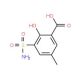 2-hydroxy-5-methyl-3-sulfamoylbenzoic acid - chemical structure image