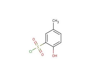 2-hydroxy-5-methylbenzene-1-sulfonyl chloride - chemical structure image
