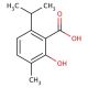 2-Hydroxy-6-isopropyl-3-methylbenzoic acid (CAS 4389-53-1) - chemical structure image