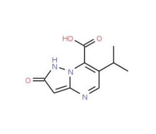 2-hydroxy-6-isopropylpyrazolo[1,5-a]pyrimidine-7-carboxylic acid - chemical structure image