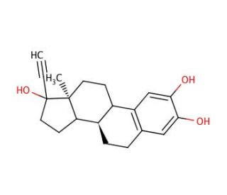 2-Hydroxy Ethynyl Estradiol (CAS 50394-89-3) - chemical structure image