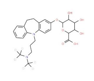 2-Hydroxy Imipramine-d6 &beta;-D-Glucuronide - chemical structure image