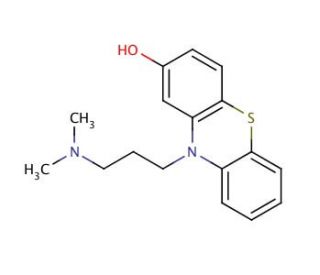 2-Hydroxy Promazine (CAS 3926-64-5) - chemical structure image