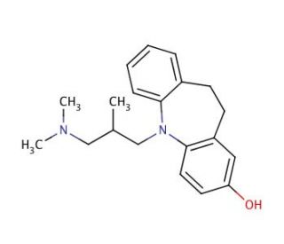 2-Hydroxy Trimipramine (CAS 2064-15-5) - chemical structure image