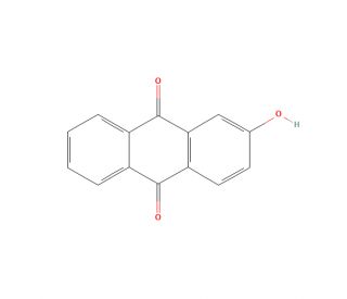 2-Hydroxyanthraquinone (CAS 605-32-3) - chemical structure image