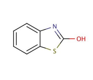 2-Hydroxybenzothiazole (CAS 934-34-9) - chemical structure image