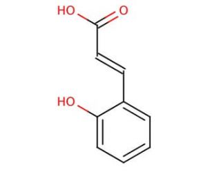 2-Hydroxycinnamic acid, predominantly trans (CAS 614-60-8) - chemical structure image