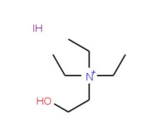 (2-Hydroxyethyl)triethylammonium Iodide (CAS 5957-17-5) - chemical structure image