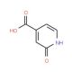 2-Hydroxyisonicotinic acid (CAS 169253-31-0) - chemical structure image