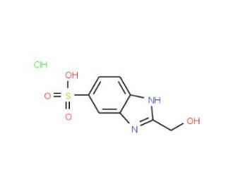 2-Hydroxymethyl-1H-benzoimidazole-5-sulfonic acid hydrochloride - chemical structure image