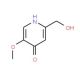 2-(Hydroxymethyl)-5-methoxy-4(1H)-pyridinone (CAS 6323-21-3) - chemical structure image