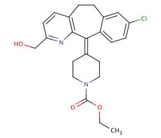 2-Hydroxymethyl Loratadine (CAS 609806-39-5) - chemical structure image
