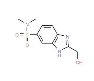 2-(hydroxymethyl)-N,N-dimethyl-1H-benzimidazole-5-sulfonamide - chemical structure image