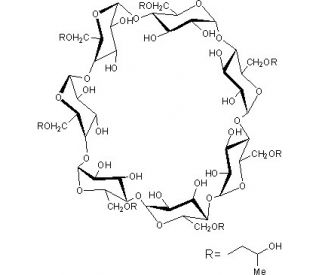 2-Hydroxypropyl-&beta;-cyclodextrin (CAS 128446-35-5) - chemical structure image