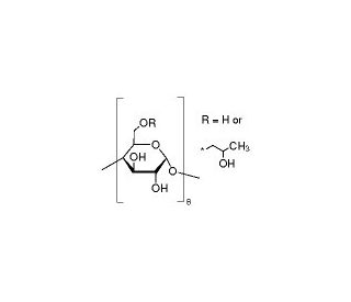 (2-Hydroxypropyl)-&gamma;-cyclodextrin (CAS 128446-34-4) - chemical structure image