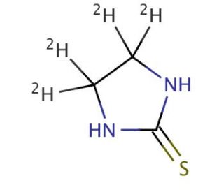 2-Imidazolidinethione-4,5-d4 (CAS 352431-28-8) - chemical structure image