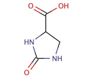 2-Imidazolidone-4-carboxylic acid (CAS 41371-53-3) - chemical structure image