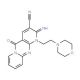 2-Imino-1-(2-morpholin-4-yl-ethyl)-10-oxo-1,10-dihydro-2H-1,9,10a-triaza-anthracene-3-carbonitrile 的分子结构 2-Imino-1-(2-morpholin-4-yl-ethyl)-10-oxo-1,10-dihydro-2H-1,9,10a-triaza-anthracene-3-carbonitrile - chemical structure image