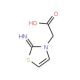 (2-imino-1,3-thiazol-3(2H)-yl)acetic acid (CAS 23576-80-9) - chemical structure image