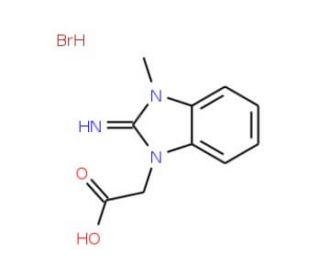 (2-Imino-3-methyl-2,3-dihydro-benzoimidazol-1-yl)-acetic acid hydrobromide - chemical structure image
