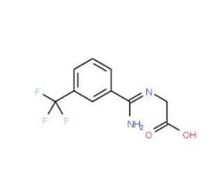 2-({Imino[3-(trifluoromethyl)phenyl]methyl}amino)-acetic acid - chemical structure image