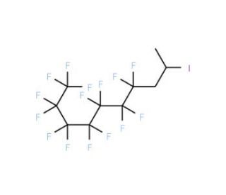 2-Iodo-1H,1H,1H,2H,3H,3H-perfluorodecane (CAS 25291-12-7) - chemical structure image