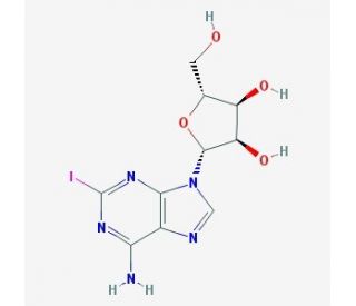 2-Iodo Adenosine (CAS 35109-88-7) - chemical structure image