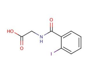 2-Iodohippuric acid (CAS 147-58-0) - chemical structure image