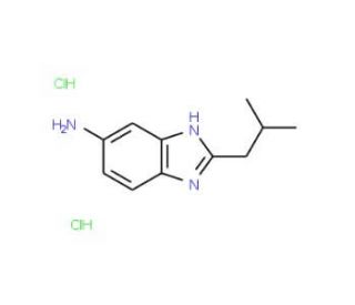 2-Isobutyl-1H-benzoimidazol-5-ylaminedihydrochloride - chemical structure image