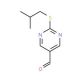 2-Isobutylsulfanyl-pyrimidine-5-carbaldehyde - chemical structure image