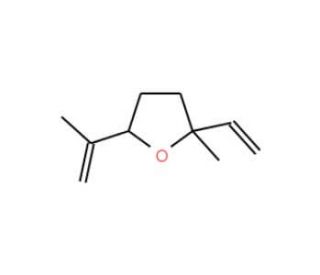 2-Isopropenyl-5-methyl-5-vinyltetrahydrofuran (CAS 13679-86-2) - chemical structure image
