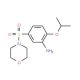 2-isopropoxy-5-(morpholin-4-ylsulfonyl)aniline - chemical structure image