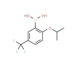 2-Isopropoxy-5-(trifluoromethyl)benzeneboronic acid (CAS 850593-12-3) - chemical structure image