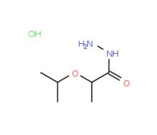 2-Isopropoxypropanohydrazide hydrochloride - chemical structure image