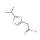 (2-isopropyl-1,3-thiazol-4-yl)acetic acid - chemical structure image
