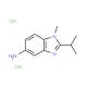 2-Isopropyl-1-methyl-1H-benzoimidazol-5-ylamine dihydrochloride - chemical structure image