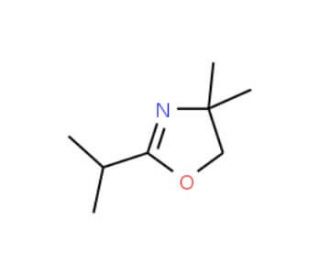 2-Isopropyl-4,4-dimethyl-4,5-dihydro-1,3-oxazole (CAS 34575-25-2) - chemical structure image