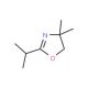 2-Isopropyl-4,4-dimethyl-4,5-dihydro-1,3-oxazole (CAS 34575-25-2) - chemical structure image