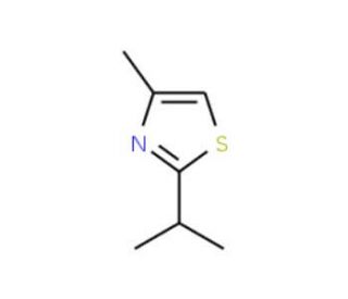2-Isopropyl-4-methylthiazole (CAS 15679-13-7) - chemical structure image