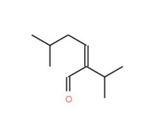 2-Isopropyl-5-methyl-2-hexenal, cis + trans (CAS 35158-25-9) - chemical structure image
