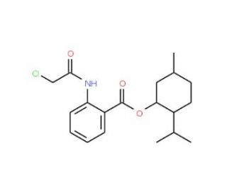 2-isopropyl-5-methylcyclohexyl 2-[(chloroacetyl)amino]benzoate - chemical structure image