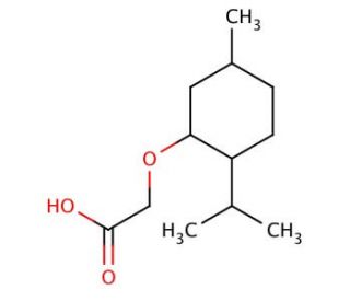 [(2-isopropyl-5-methylcyclohexyl)oxy]acetic acid (CAS 40248-63-3) - chemical structure image