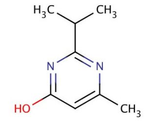 2-Isopropyl-6-methyl-4-pyrimidinol (CAS 2814-20-2) - chemical structure image