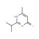 2-isopropyl-6-methylpyrimidine-4-thiol (CAS 2463-81-2) - chemical structure image