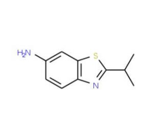 2-Isopropyl-benzothiazol-6-ylamine (CAS 42517-23-7) - chemical structure image
