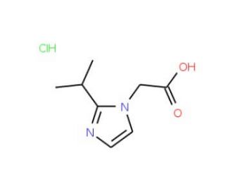 (2-Isopropyl-imidazol-1-yl)-acetic acid hydrochloride - chemical structure image