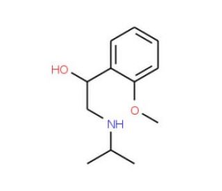 2-Isopropylamino-1-(2-methoxyphenyl)ethanol (CAS 23299-28-7) - chemical structure image